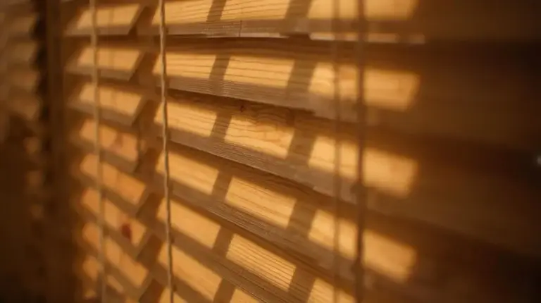 wooden blind