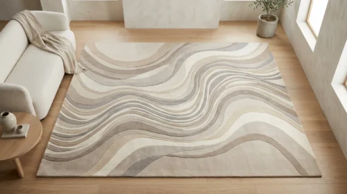 Desain Abstrak dan Garis Organik (Wavy & Organic Lines)