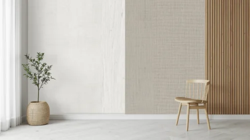 Tekstur Alami (Linen atau Serat Kayu)