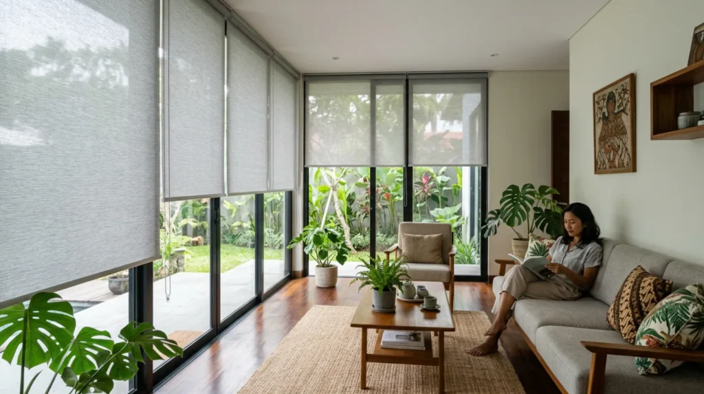 Solusi Penahan Panas Rumah dengan Gorden Roller Blind